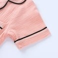 thumbnail image 6 of Girl Boy Short Sleeve Pjs 2 Piece Nightwear Button-Down Sleepwear for 2-7 Year, 6 of 7