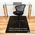 thumbnail image 2 of DESKU Office Desk Chair Mat with Lip – PVC Mat for Hard Floor Protection, Black, 36 Inches x 48 Inches, Made in The USA, Home Office Supplies, 2 of 9