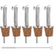 thumbnail image 1 of Lote de 5 tapones para boquillas con tapa (plateados), 1 of 5