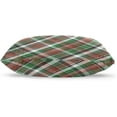 thumbnail image 3 of Green Red Plaid Velvet Oblong Lumbar Plush Throw Pillow Cover/Shams Cushion Case - 16x24in - Decorative Invisible Zipper Design for Couch Sofa Pillowcase Only, 3 of 5