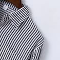 thumbnail image 6 of Wancir Mens Striped Shirts 2025 Summer Holiday Beach Shirts Casual Loose Fit Long Sleeve Button Down Shirts with Pocket, 6 of 8