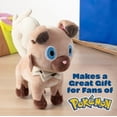 thumbnail image 4 of Pokemon 8" Rockruff Plush - Officially Licensed - Generation 7 Sun and Moon Dog Figure - Authentic Soft Stuffed Animal Toy - Valentine's Day & Easter Basket Stuffer Gift for Kids, Boys, Girls - 2+, 4 of 4