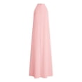 thumbnail image 5 of Xdegoge Maxi Dresses for Women Halter Neck Sleeveless Boho Beach Vacation Wear Flowy Loose Fit Pleated Ruched Design Lightweight Flowy Summer Dresses, 5 of 7
