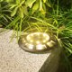thumbnail image 1 of Paquete de 4 luces solares de suelo IP65 impermeables para paisaje, 16 LED, para decoración de patio, camino, jardín (luz cálida), 1 of 5