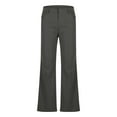 thumbnail image 3 of IYTR Men's Bottom Pants Retro Stretch Long Pants Vintage Flared Trousers 70s Style Long Pants with Pockets Dark Gray L, 3 of 5