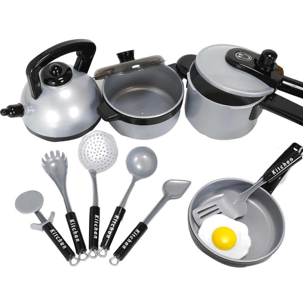 Pots and Pans Cookware Details about   Kids Kitchen Pretend Play Toys 11-Piece Cooking Set 
