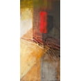 thumbnail image 2 of Marcon, Michael 14x24 White Modern Wood Framed Museum Art Print Titled - Red on Black II, 2 of 4