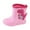 Pink, variant on XXWXYD Toddler Kids Children Rain Boots Boys Girls Baby Cartoon Dinosaur Rain Shoes for Boys Girls Non-slip Rubber Waterproof Boy Snow Boots(3-4 Years,Male)