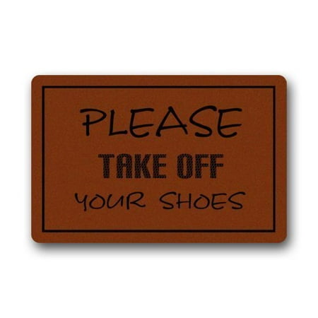 WinHome Please Take Off Your Shoes Doormat Floor Mats Rugs Outdoors ...