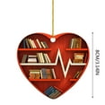 thumbnail image 2 of Agiferg Love Pendant Decoration Bookcase Hanging Tag Christmas Tree Pendant Bookcase Hanging Tag Features:, 2 of 2