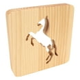 thumbnail image 3 of 3D Wood Carving Lamp, Wood Carving Lamp Hollow Design Eye Protection Decoration  For Living Room, 3 of 8