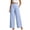 Light Blue, variant on Womens Wide Leg Pants Casual Summer High Waisted Palazzo Pants Flowy Loose Fit Trousers with Pockets for Everyday Wear,Olive Green,L