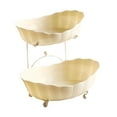 thumbnail image 5 of yotijay Vegetable Holder Serving Tray Parties Kitchen Cake Tiered Fruit Bowl Basket Yellow14.5x25x18.5cm, 5 of 9