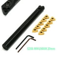 thumbnail image 2 of fastboy S20R-MWLNR08 20mm Lathe Turning Tool Holder Boring Bar 10pcs WNMG0804 Inserts and 2pcs Spanner, 2 of 8