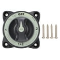 thumbnail image 1 of Interruptor de corte de batería marina de 500 A, resistente, de 4 posiciones, para autocaravanas y embarcaciones., 1 of 14