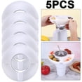 thumbnail image 1 of Cuenco Portátil Reutilizable para Aperitivos Palomitas Maíz Con Pajita 40 Oz Color Blanco 5 Uds., 1 of 7