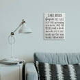 thumbnail image 2 of Stupell Industries Motivational Lake Rules Sign Text Styles Black White Canvas Wall Art Design by Daphne Polselli, 16" x 20", 2 of 6