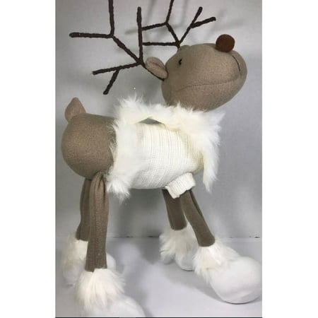 Santas Workshop Standing Reindeer with Sweater
