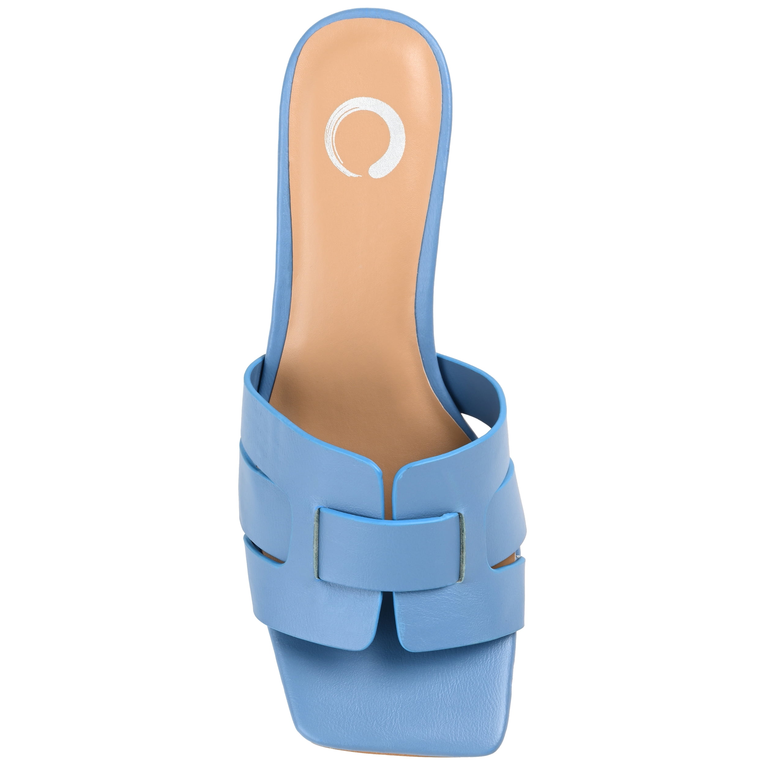 Journee Womens Renatta Open Square Toe Block Heel Dress Sandals