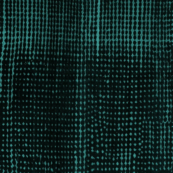 Ahgly Company Machine Washable Indoor Square Abstract Turquoise Blue Modern Area Rugs, 8' Square