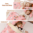 thumbnail image 6 of Sivio Kids Weighted Blanket, Soft Reversible Heavy Blanket for Bedroom Sofa, Calming Sleep Helper, Pink Cat, 7 lbs 41"x60", 6 of 11