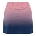 thumbnail image 5 of Njagoc3 Womens 3/4 Sleeve Scoop Neck Gradient Skort - Blue Ombre Design with Built-in Shorts, Summer Activewear, 5 of 5