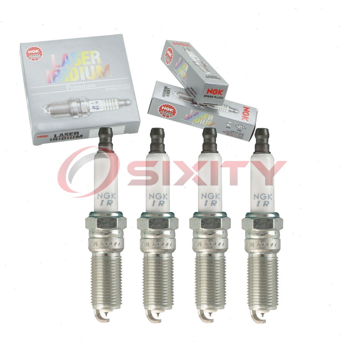 4 pc NGK 96329 Laser Iridium Spark Plugs for 12627160 41-115 4513 4718 96301 ITV16TT PTV16TT Ignition Wire Secondary Fits select: 2013-2015 CHEVROLET MALIBU, 2016 CHEVROLET MALIBU LIMITED
