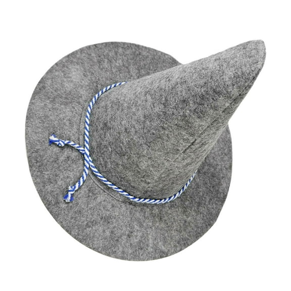 LOLIPPYY Light Grey Scarecrow Hat for Party Straw Wizard Costume Accessory
