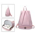 thumbnail image 4 of Mochila portátil para entrenamiento Sunnimix con bolsillo húmedo y compartimento para zapatos Rosado, 4 of 8