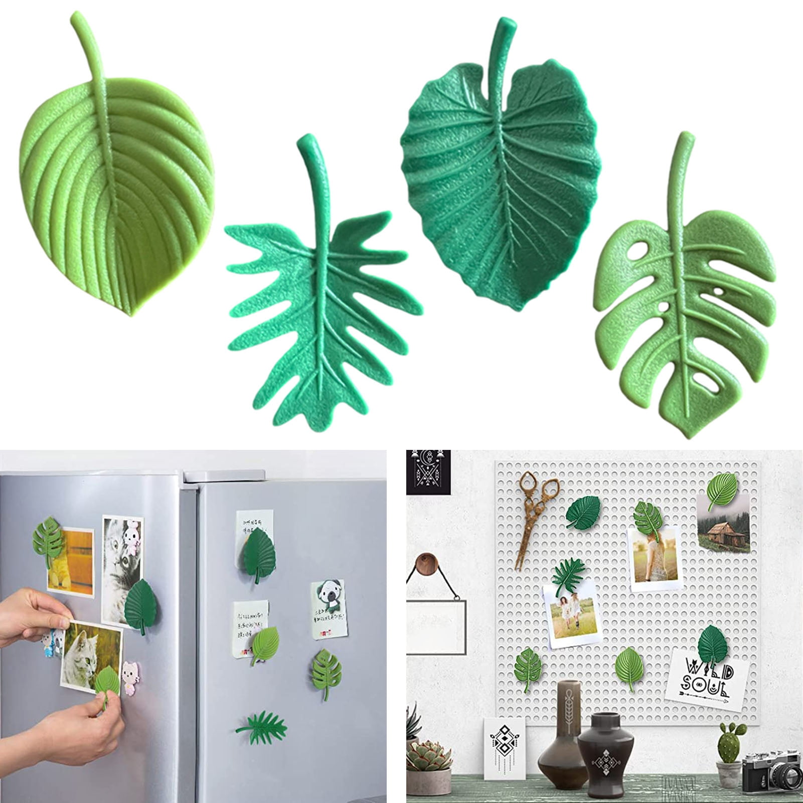 Cute Leaves Fridge Funny Refrigerator Decorative for