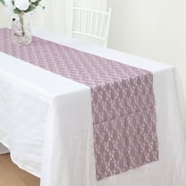 Efavormart Floral Lace Premium Table Top Runner For Weddings Birthday Party Decor Fit Rectangle and Round Table - Violet Amethyst