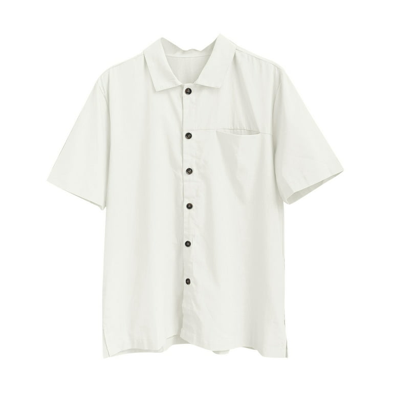 adviicd Mens Long Sleeve T Shirts Lightweight Moisture Wicking Short Sleeve  Fishing Shirt with UPF 50 White XL 