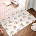 Bathroom Rugs Mat, Cartoon Cute Yoga Hamster Stars Washable Non Slip