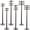 As Shown, variant on REACHISE Scale Locomotive 6pcs Telephone Pole Model Train Accessories 1: 100