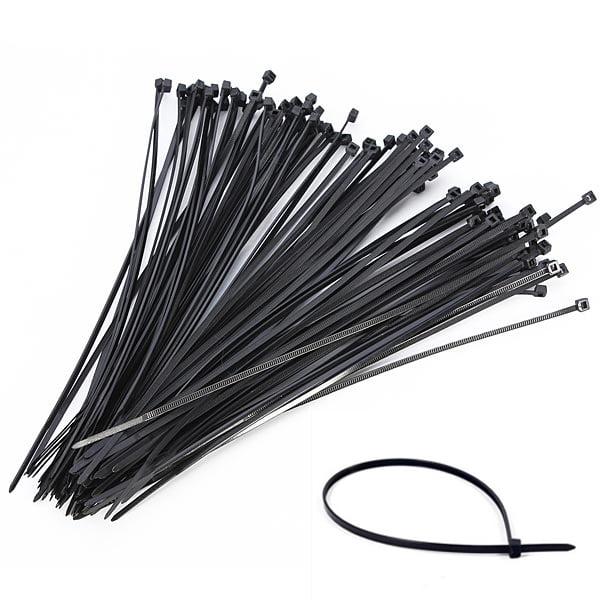 200pcs Self-Locking Cable Ties Nylon Plastic Wire Zip Tie Cord Strap Brand New 