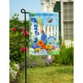 thumbnail image 2 of Picket Fence and Flowers Garden Suede Flag, 2 of 4