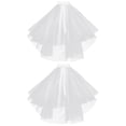 thumbnail image 1 of 2 Pcs Voile de Mariée Élégant pour Mariée, 1 of 8