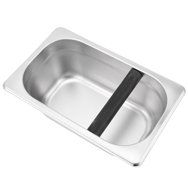 Sonew Knock Box Scories de Café en Acier Inoxydable Broyent le Récipient de la Machine à Café Accessoire, Boîte de Café Moulue, Conteneur de Café Moulu