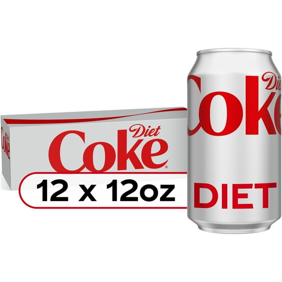 Diet Coke Diet Soda Fridge Pack, 12 fl oz Cans, 12 Pack