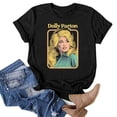 thumbnail image 2 of JINGTIAN Dolly Women's Country Music T-Shirt Retro Western Graphic Tee Nashville Concert Shirt Short Sleeve Crew Neck Music Fan Gift, 2 of 5