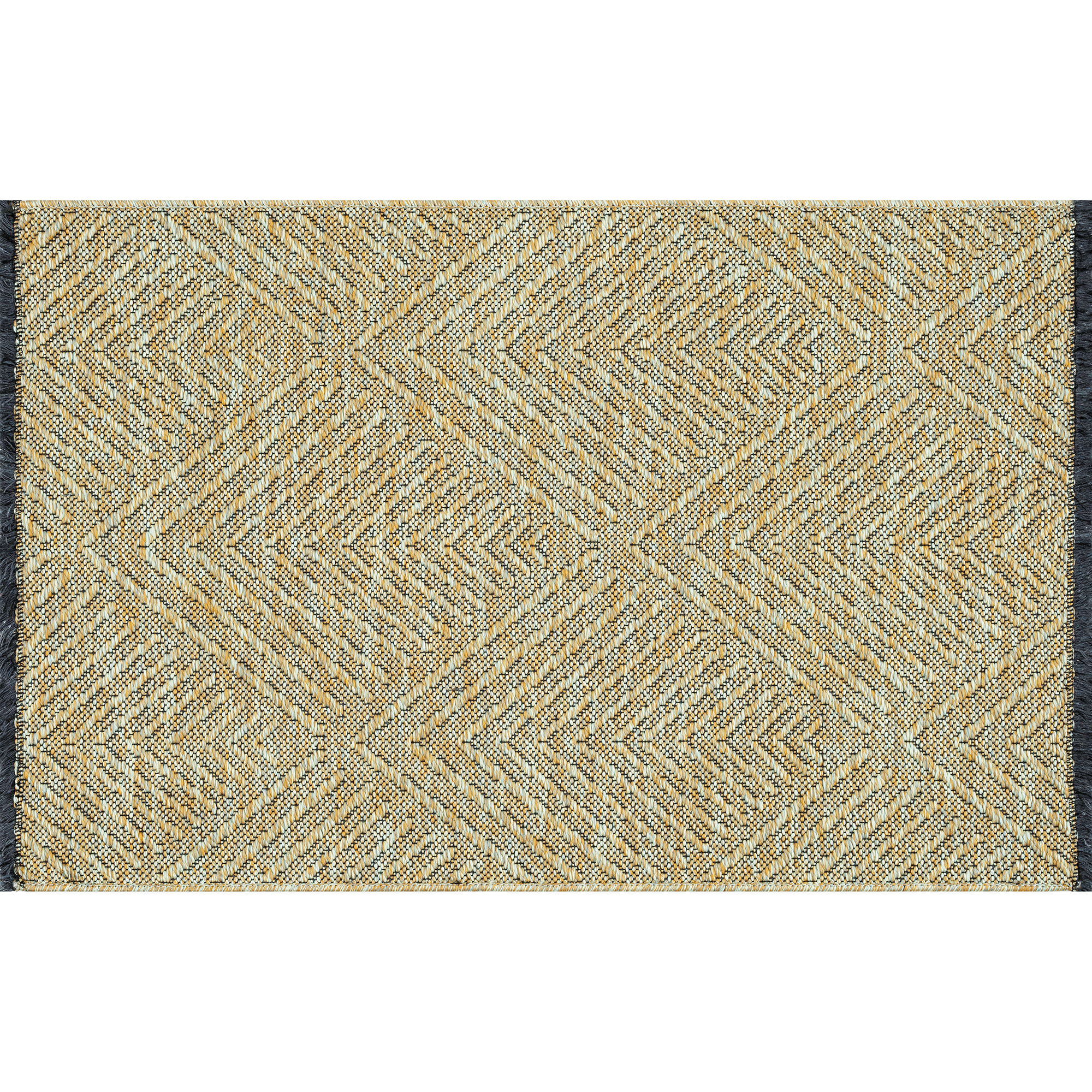 Alma Transitional 2' x 3' Green and Sage Green, Machine Washable Polyester & Cotton Indoor Area Rug
