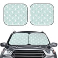 thumbnail image 2 of Balery 2 Piece Playing Rabbit Car Windshield Sun Shade|Foldable Front Windshield Shade for Car Front Window for Most Sedans SUV Truck-Small, 2 of 7