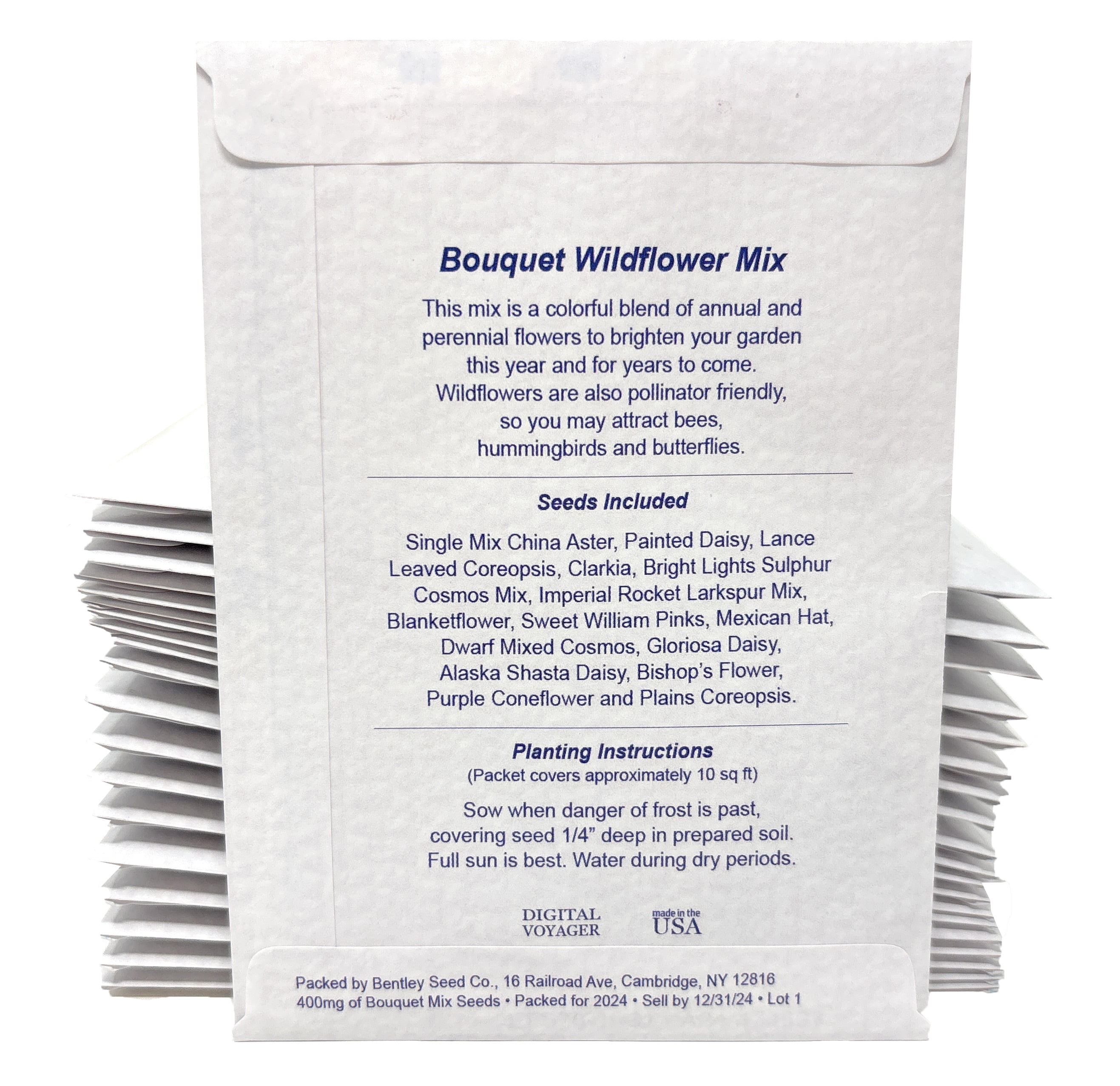 Let Love Grow Wildflower Seed Packets - For Wedding, Bridal Shower, Baby Shower, Birthday