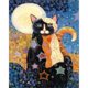 thumbnail image 2 of Pintura al óleo sin marco por números Cat DIY Canvas Picture Craft Kit (B461) Likrtyny Oficina Multiescena Multifunción, 2 of 9