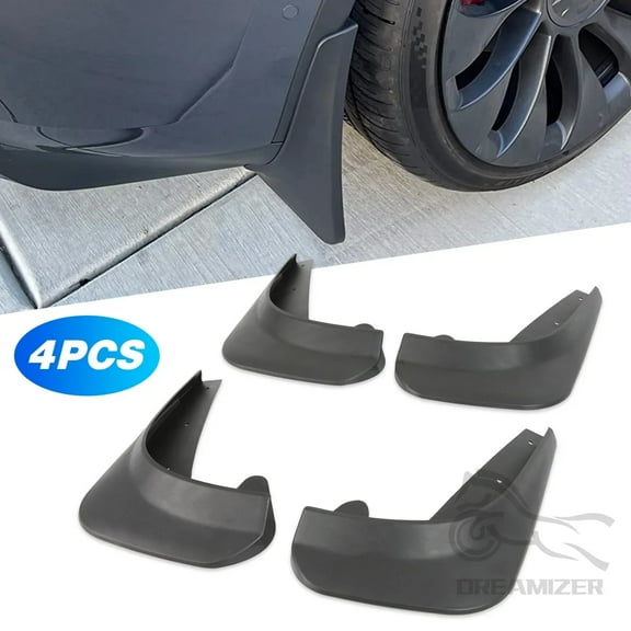 4pcs Universal Front Rear Mudguards Splash Guards Wheel Protector New Upgrade Fender Car Auto Accessories Mudflaps