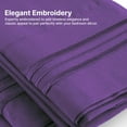 thumbnail image 5 of CGK Linens 6-Piece Extra Deep Pocket Sheet Set With Extra Matching Pillowcases - Queen Size Bed Sheets Fits 18"-24" Mattresses, Purple, 5 of 7