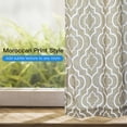 thumbnail image 5 of Haperlare Moroccan Linen Curtain Rod Pocket Light Filtering Curtains for Living Room Bedroom, 52 W x 84 L 2 Panels Set Taupe, 5 of 5