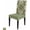 Olive Green Fruit Green Light Beige, variant on Chair Covers Set of 4, Sage Green Ethnic Style, Removable Stretchable Parsons Chair Slipcovers Protector for Dining Room, Retro Boho Floral