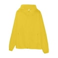 thumbnail image 4 of Breezora Womens Lightweight Oversized Hooded Spring Jacket Thin Layer Outerwear Plus Size XL Size Yellow, 4 of 5