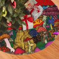 thumbnail image 3 of Colorful Mushroom Christmas Tree Skirts 36", Xmas Tree Cloth Mats Trees Skirts for Decor Gift, Home Decoration, 3 of 6